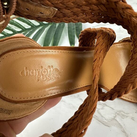 Charlotte Russe Braided Kayla Heels Women Size 8 - Picture 5 of 9